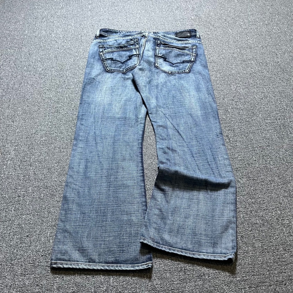 Buffalo Jeans 36 Blue Wide Leg Baggy Bootcut Faded Y2K Skater Mens